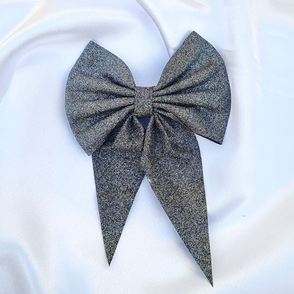 Dark Grey Bow