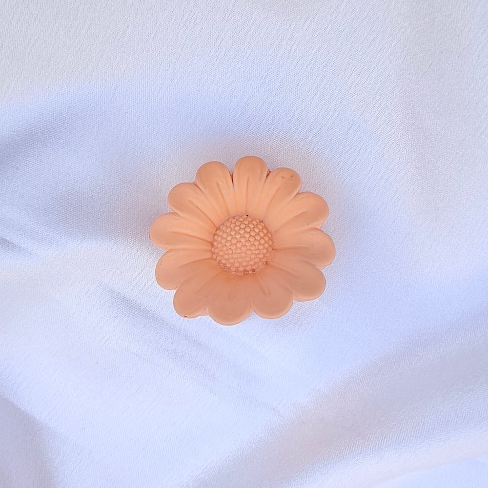 Peach Flower Clip