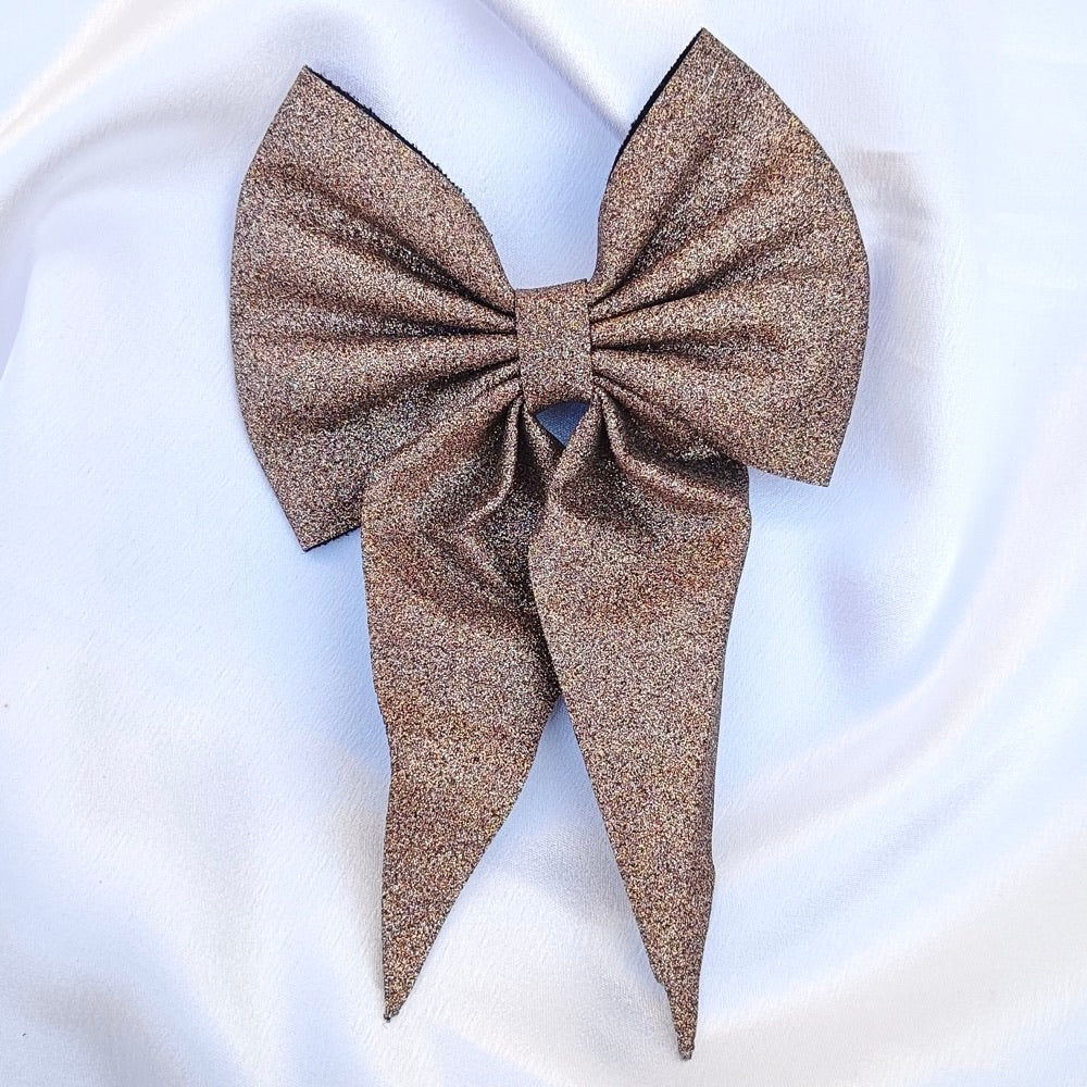 Dark Beige Bow