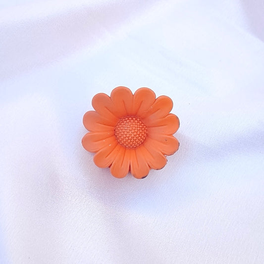 Orange Flower Clip