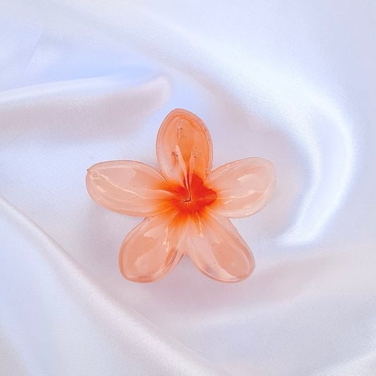 Peach Blossom Claw Clip