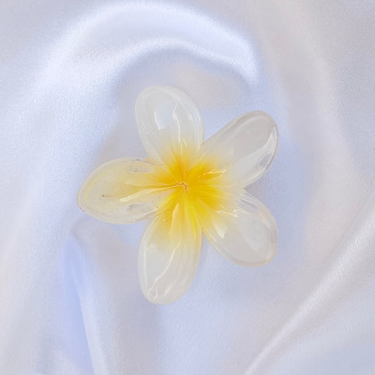 Snow White Daisy Claw Clip