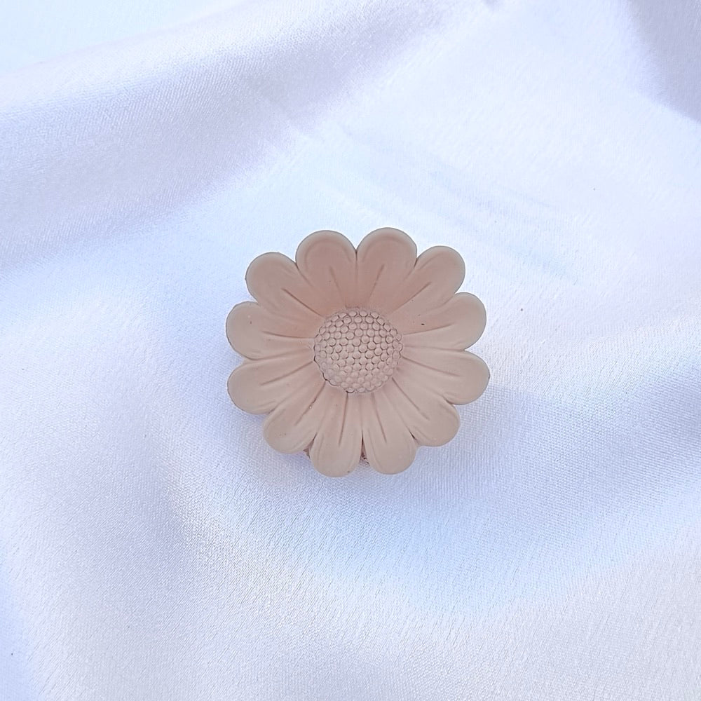 Grey Flower Clip