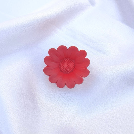 Red Flower Clip