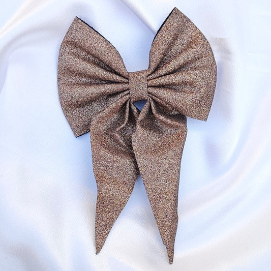 Dark Beige Bow