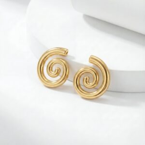 Spiral Stud Earrings
