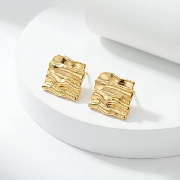 Wave Stud Earrings