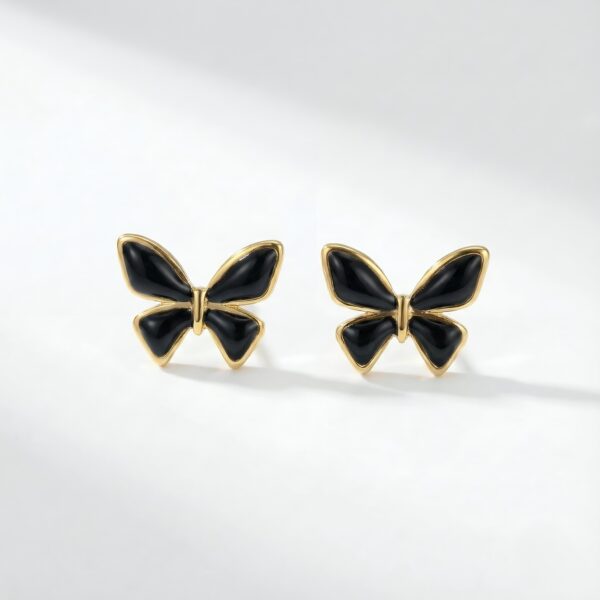 Black Butterfly Earrings