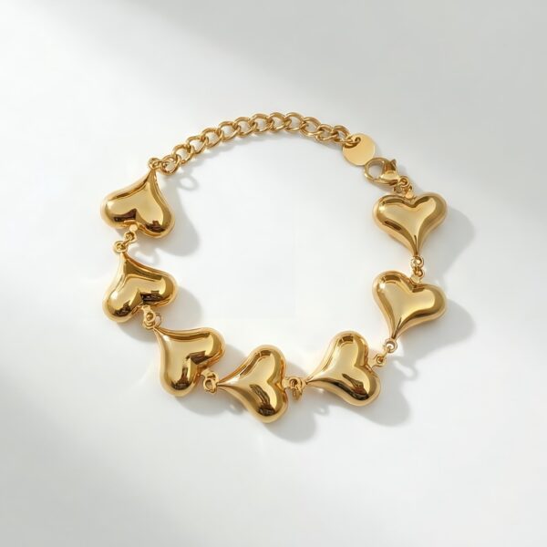 Chunky Heart Bracelet