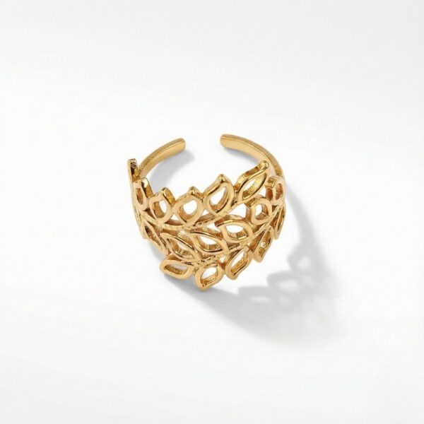 Golden Leaf Ring